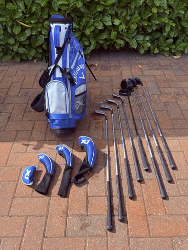 Junior golf clubs and bag - golf,