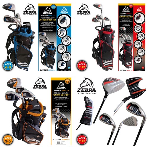 Zebra junior golf set 6 - zebra, 3-5
