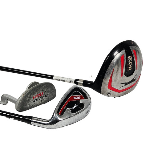 Junior golf clubs - x3, slazenger